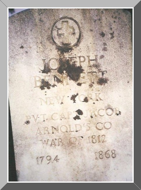Joseph Bennett's Headstone