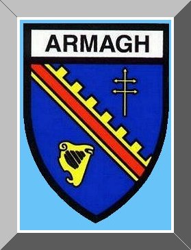The official shield of County Armagh, Northern Ireland